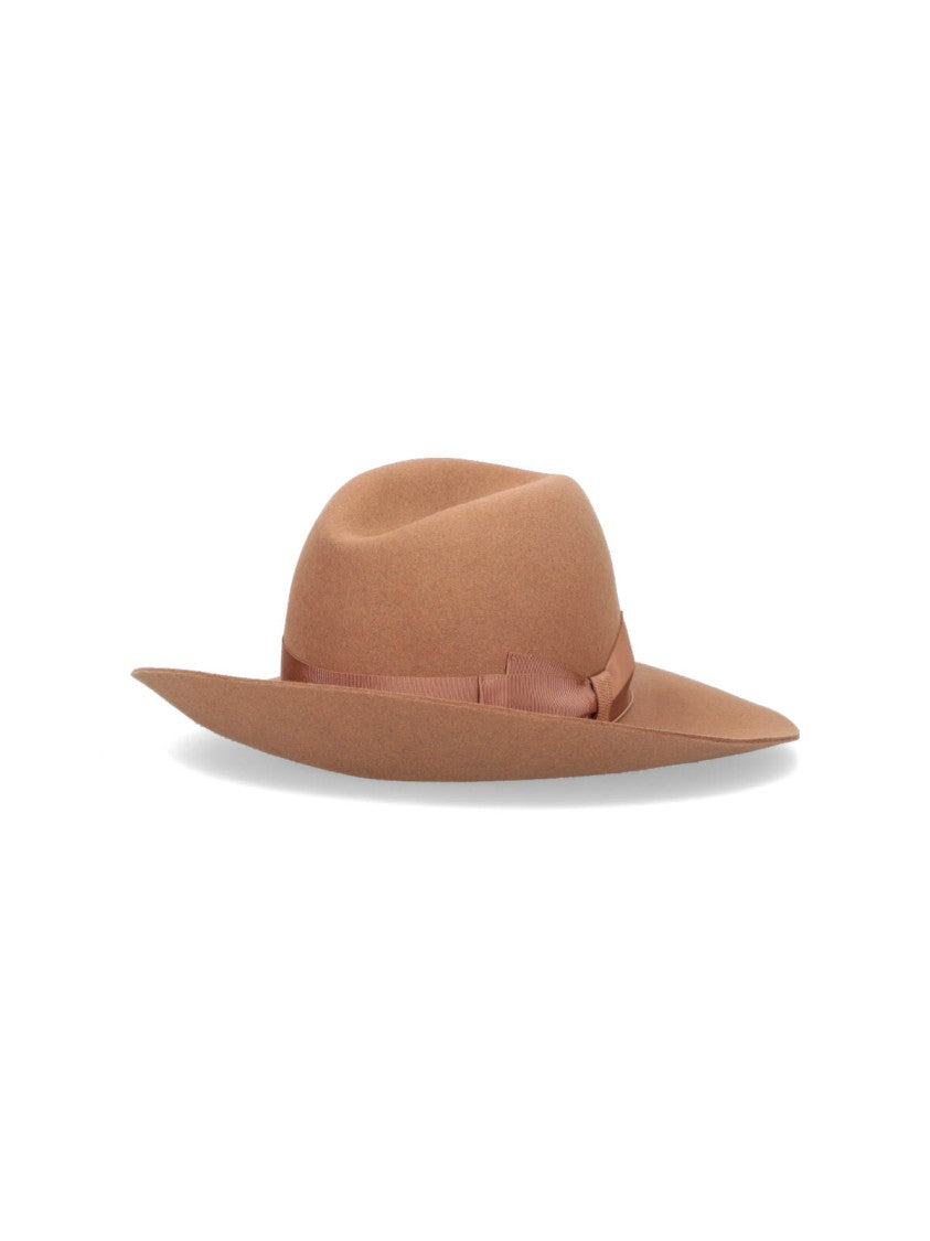 Monica Felt Hat – Brown