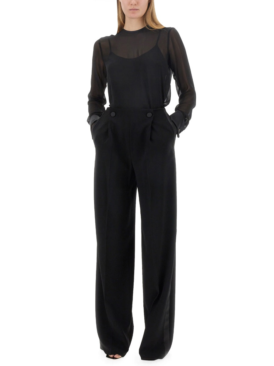 Tailored Long Pants in Smooth Triacetate Blend