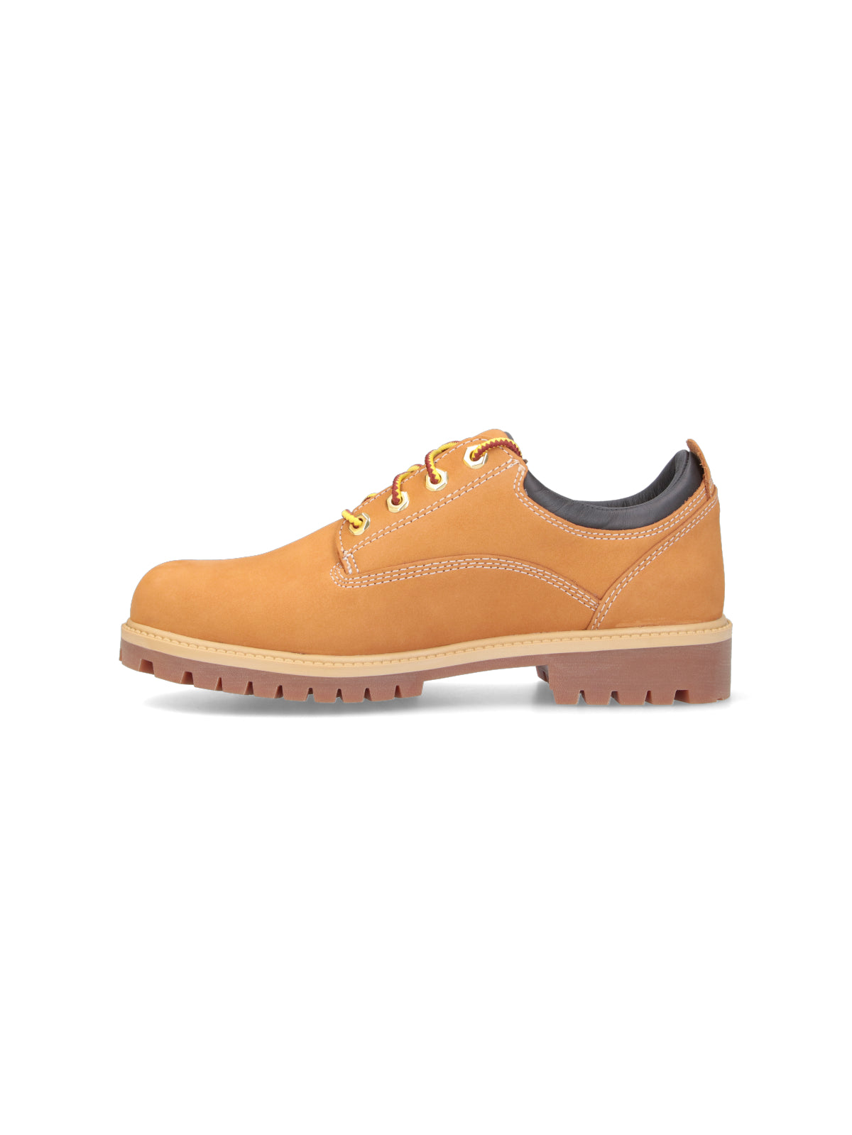 Brown Classic Leather Lug Sole Flats
