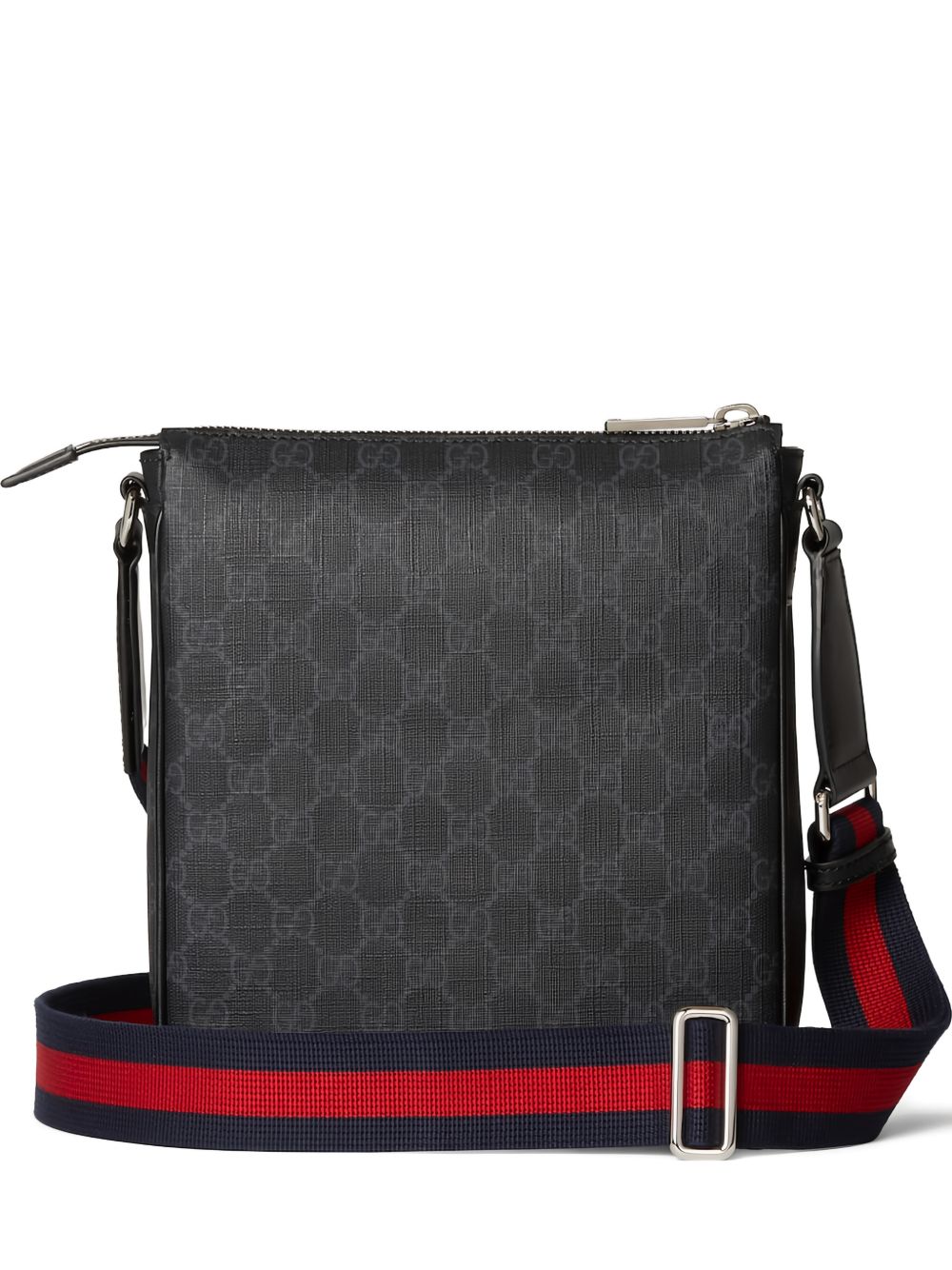 Rectangular Crossbody Bag With Subtle Monogram Design