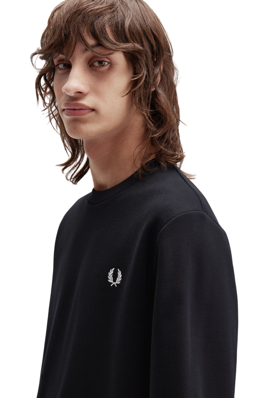 Regular Fit Sweatshirt With Bold Logo Print