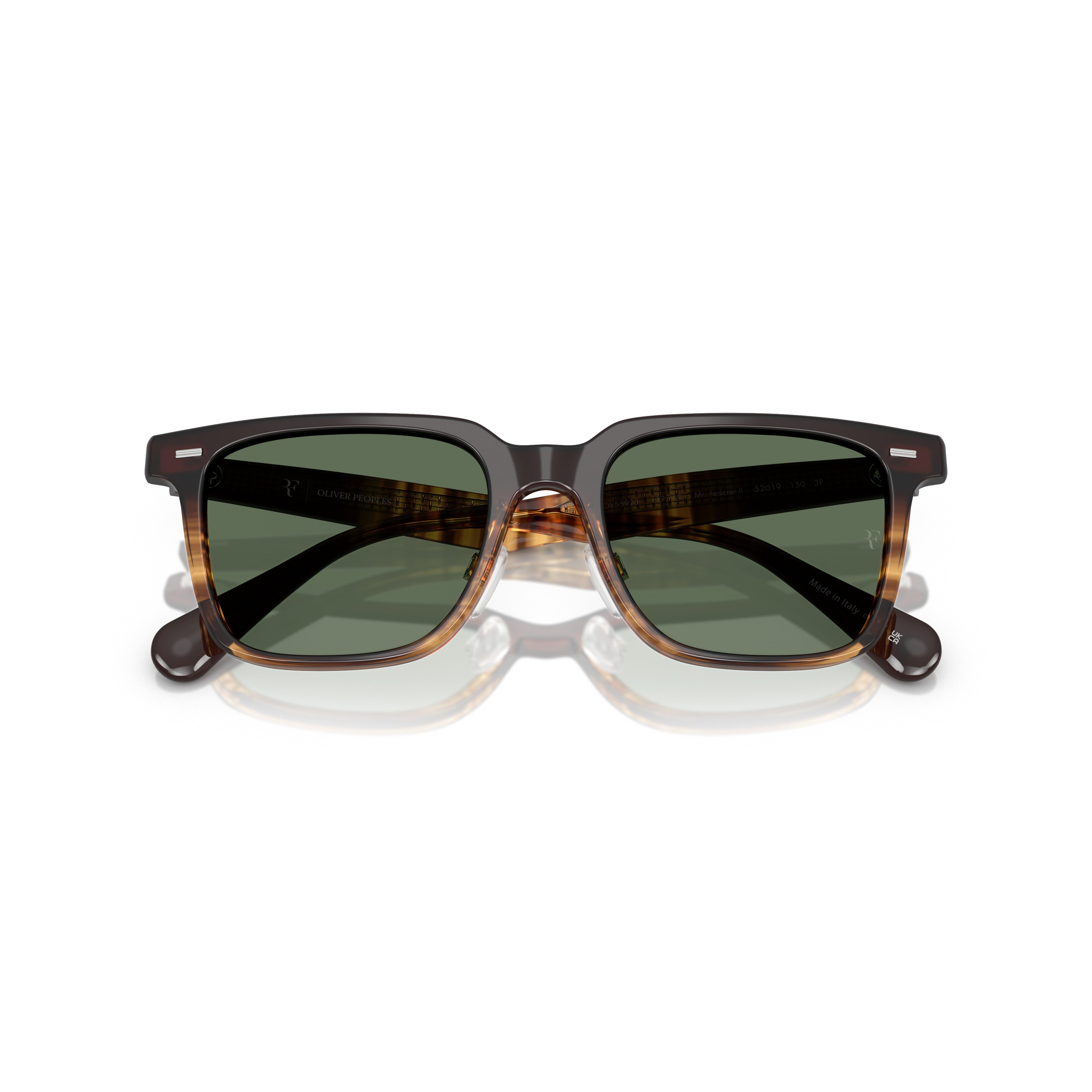 0ov5592s Bold Square Frame Sunglasses with Tortoiseshell Accents