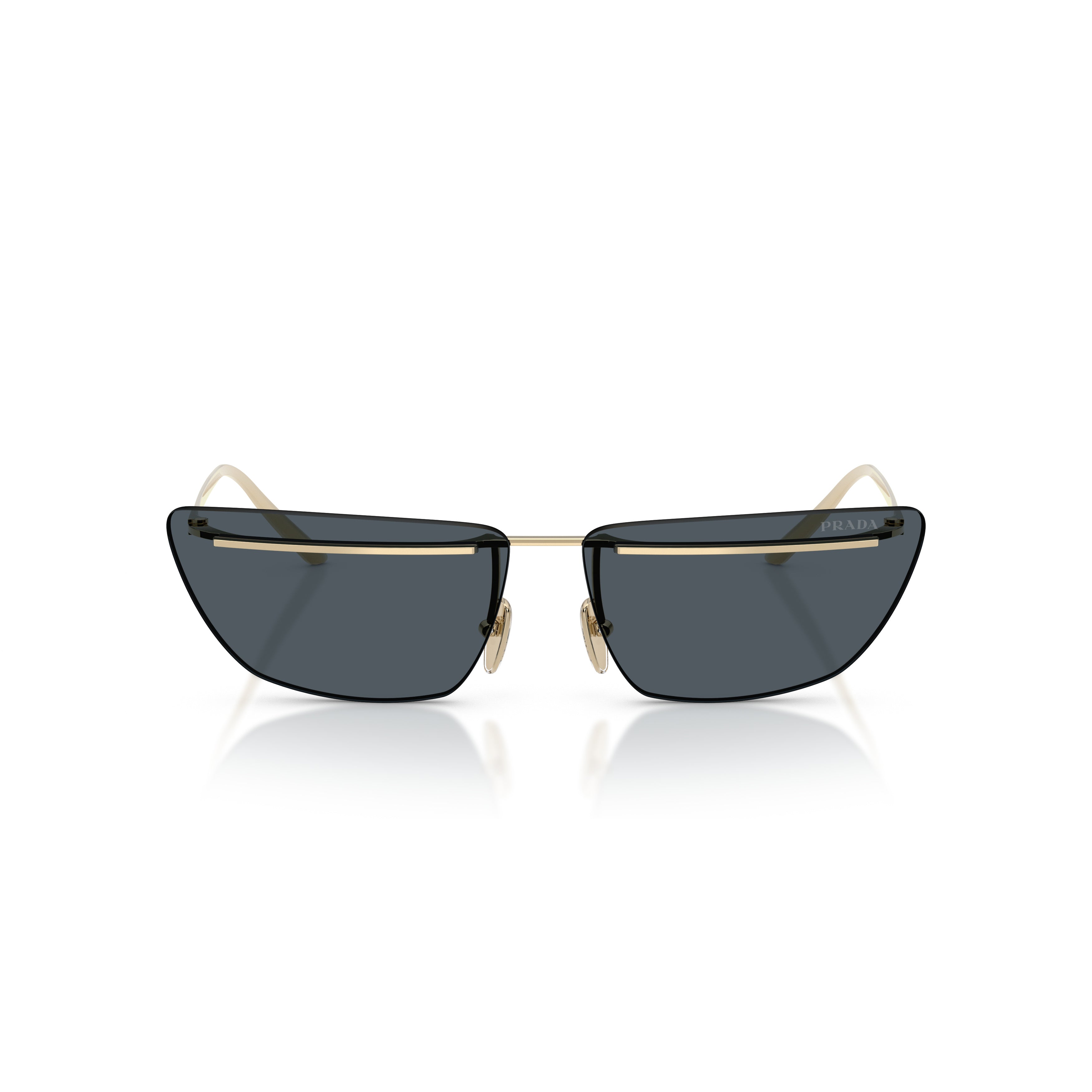 0pr C52s Angular Metal Frame Sunglasses