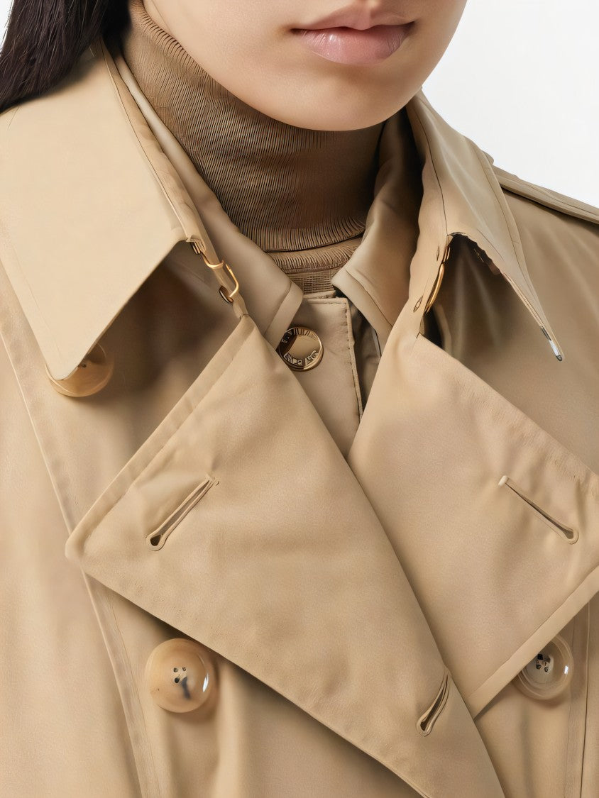 Trench Coat with Tailored Silhouette