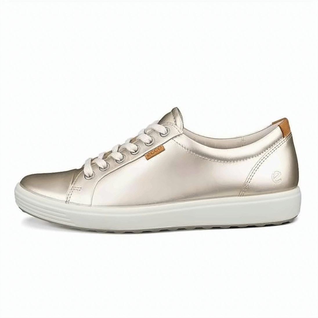 Low-Top Sneakers with Metallic Leather