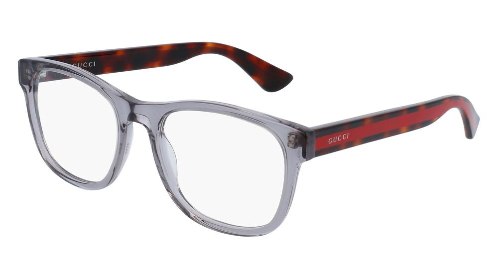 Eyeglasses GG0004ON 004 grey havana transparent 53/19/145