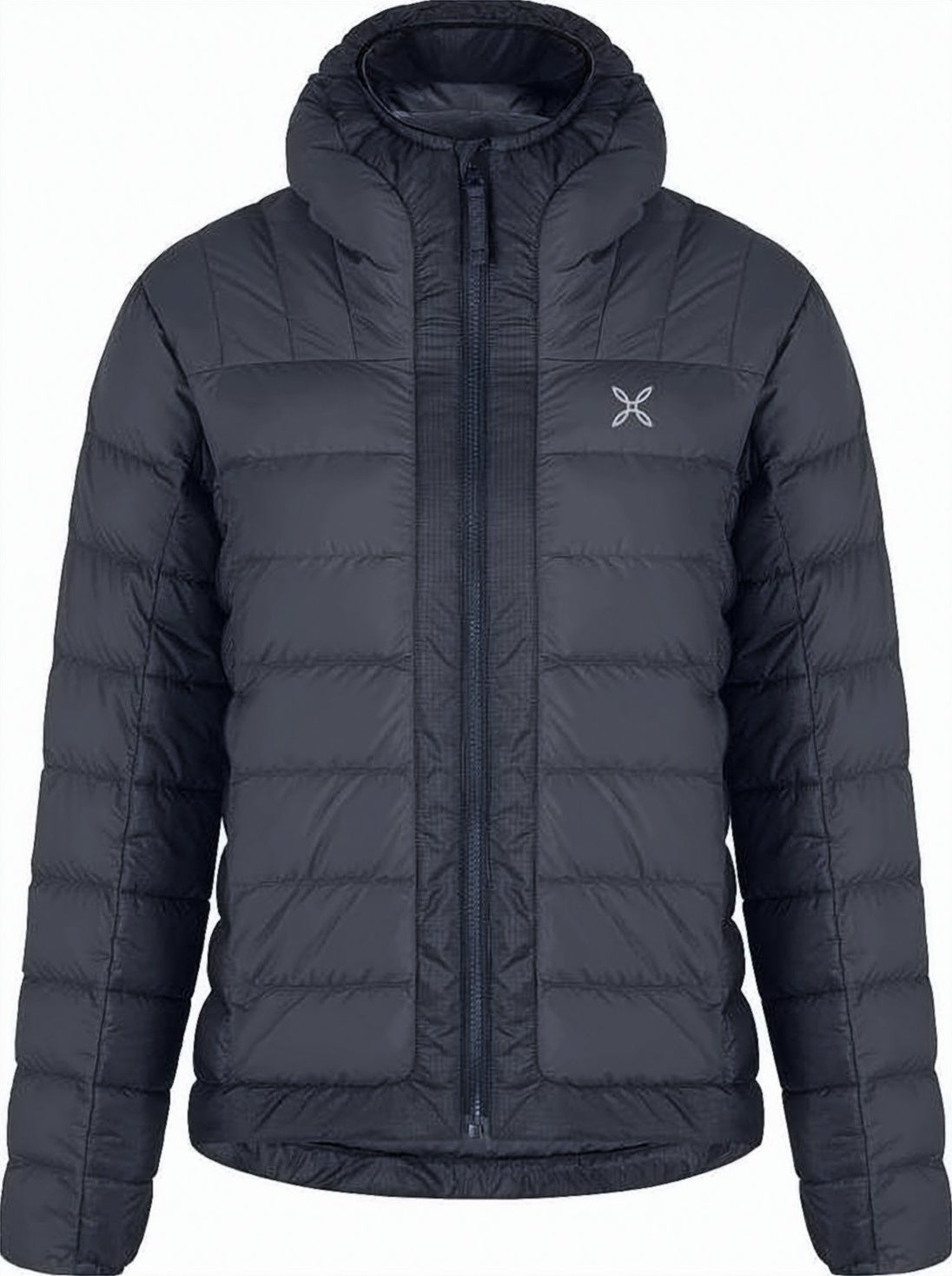 Quilted Down Coat with High Collar