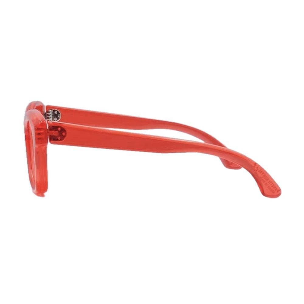 Krystal Early Transparent Red Acrylic Sunglasses