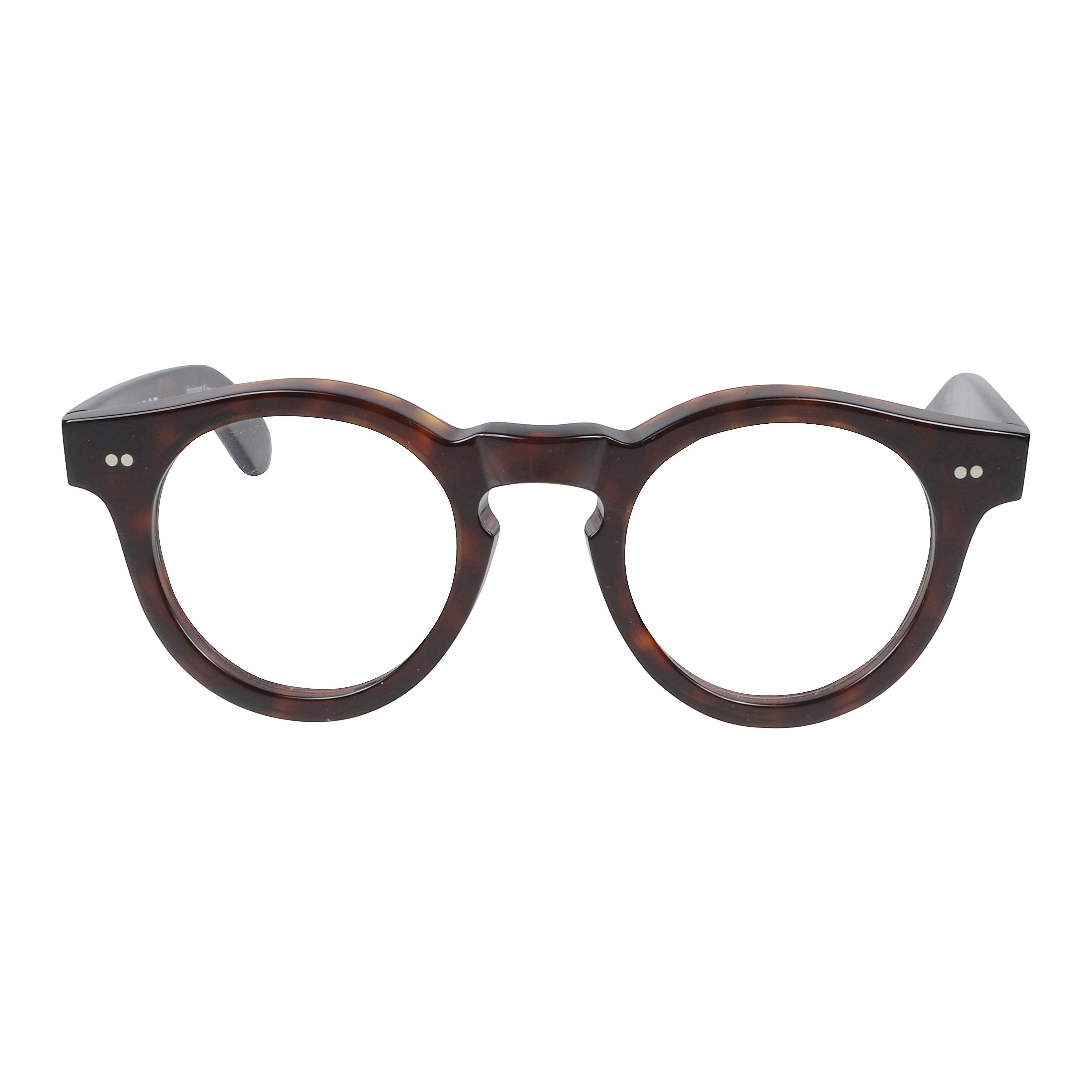 Mondo Classic Round Frame Tortoiseshell Sunglasses with Keyhole Bridge