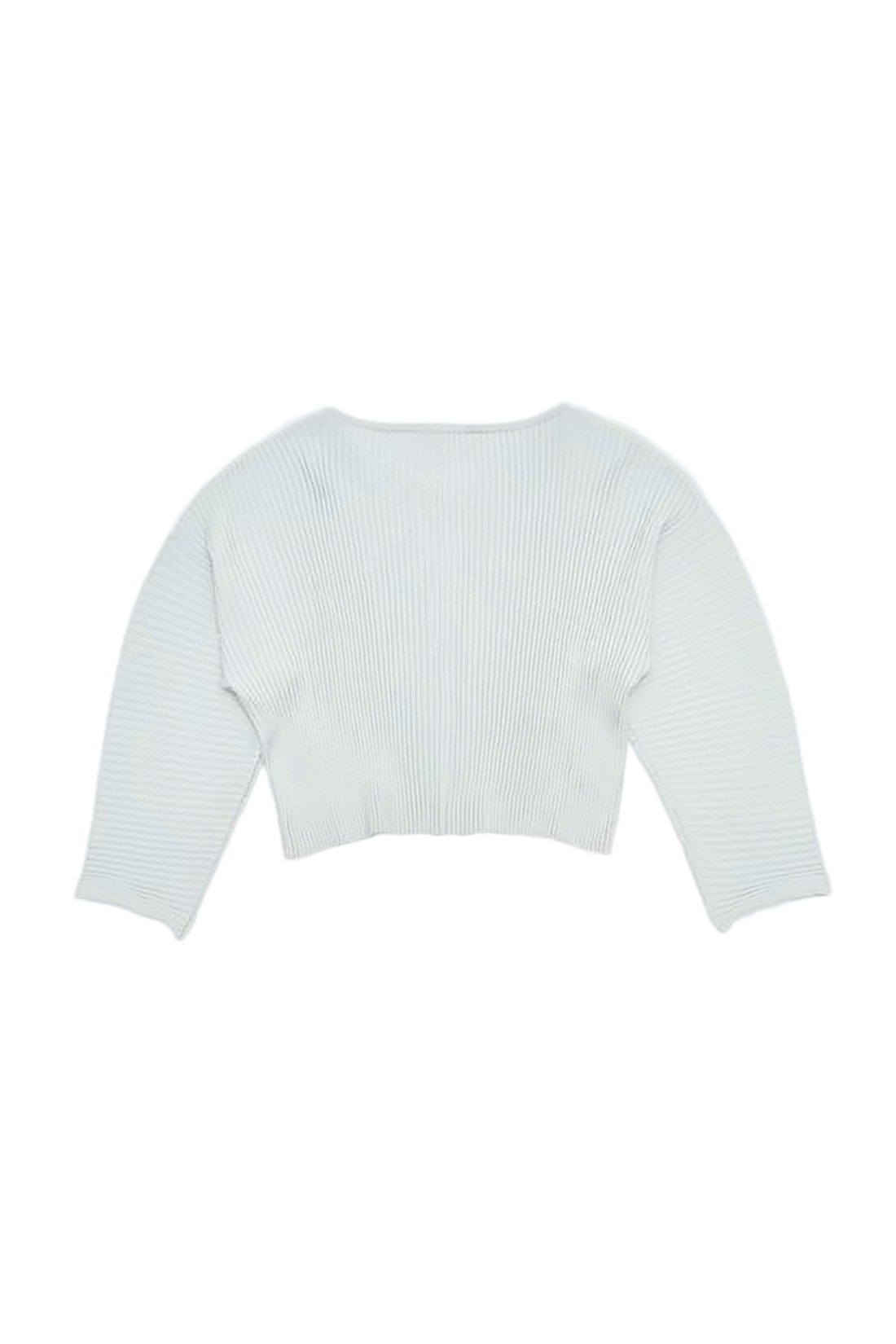 Cropped Ribbed Cardigan with Front Zipper Closure