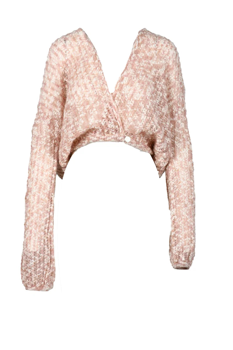 Mohair/Cotton Cardigan - Pink