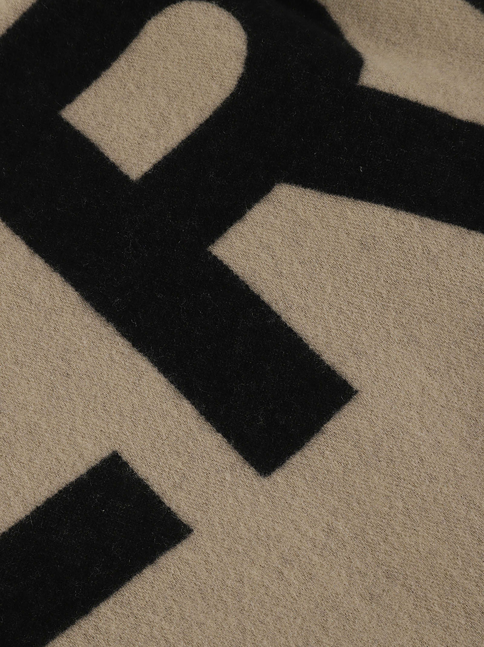Cashmere Scarf with Bold Script