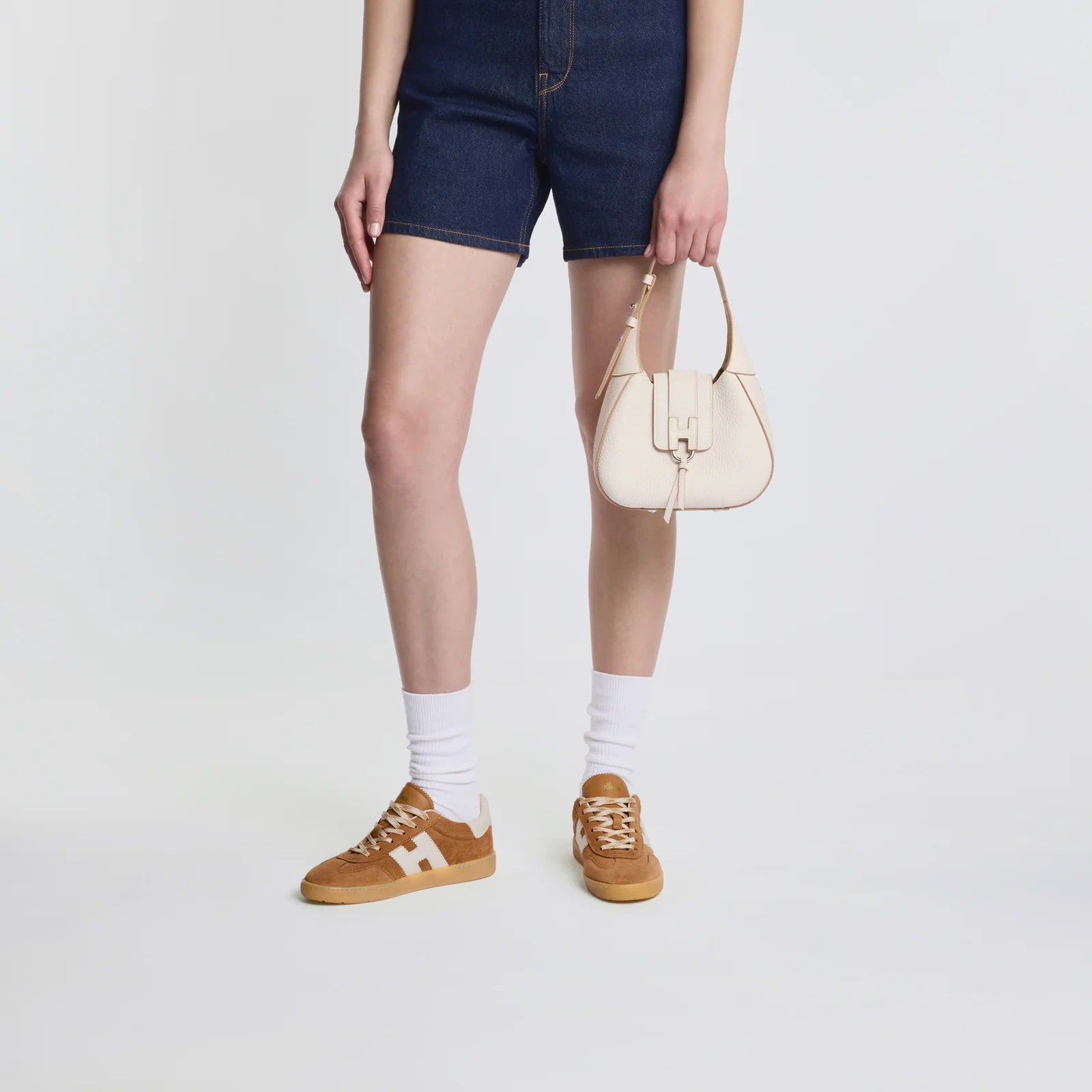 Light Brown Cool Allacciato H Sneakers