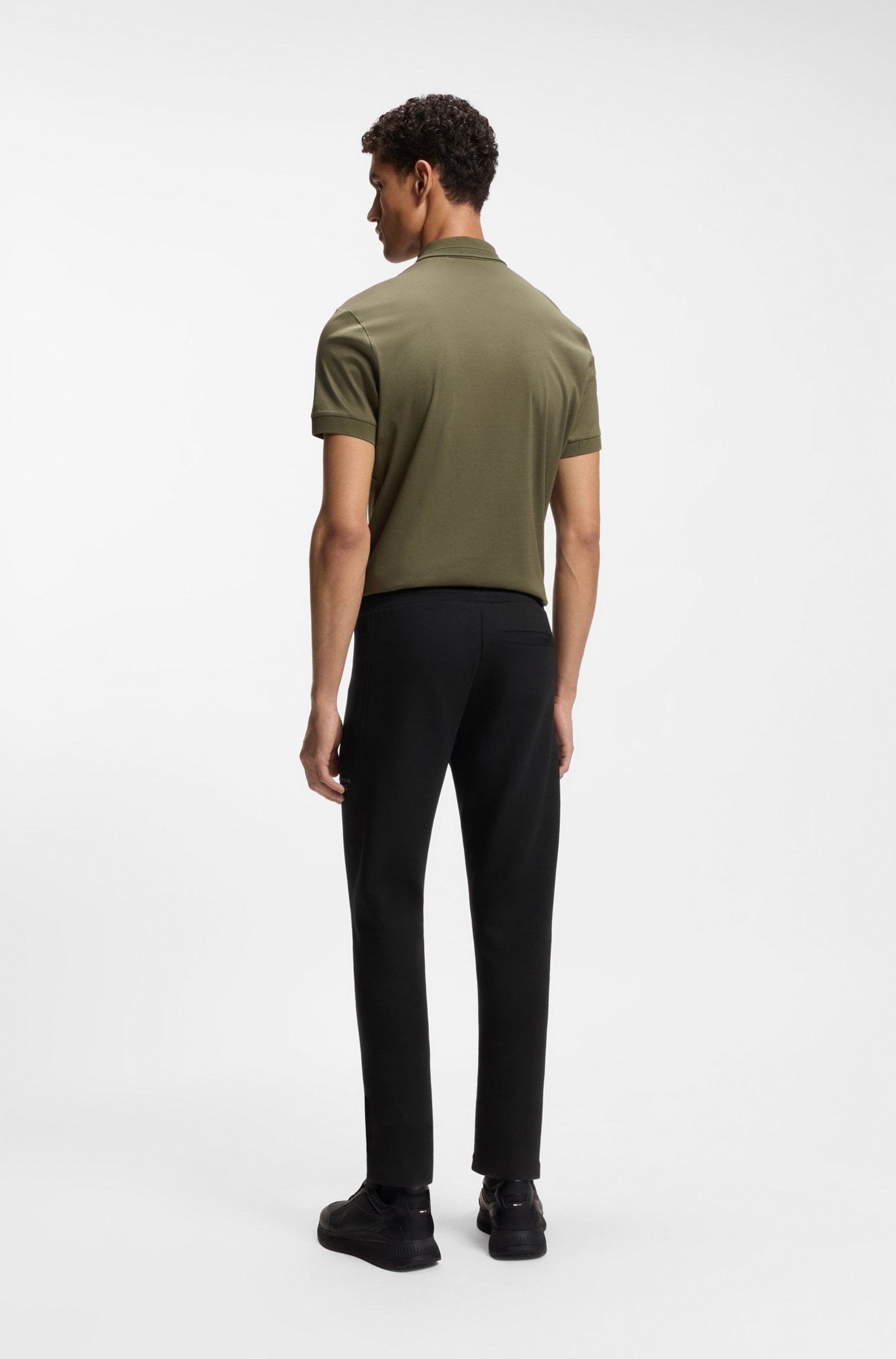 Black Tone On Tone Logo Sweatpants