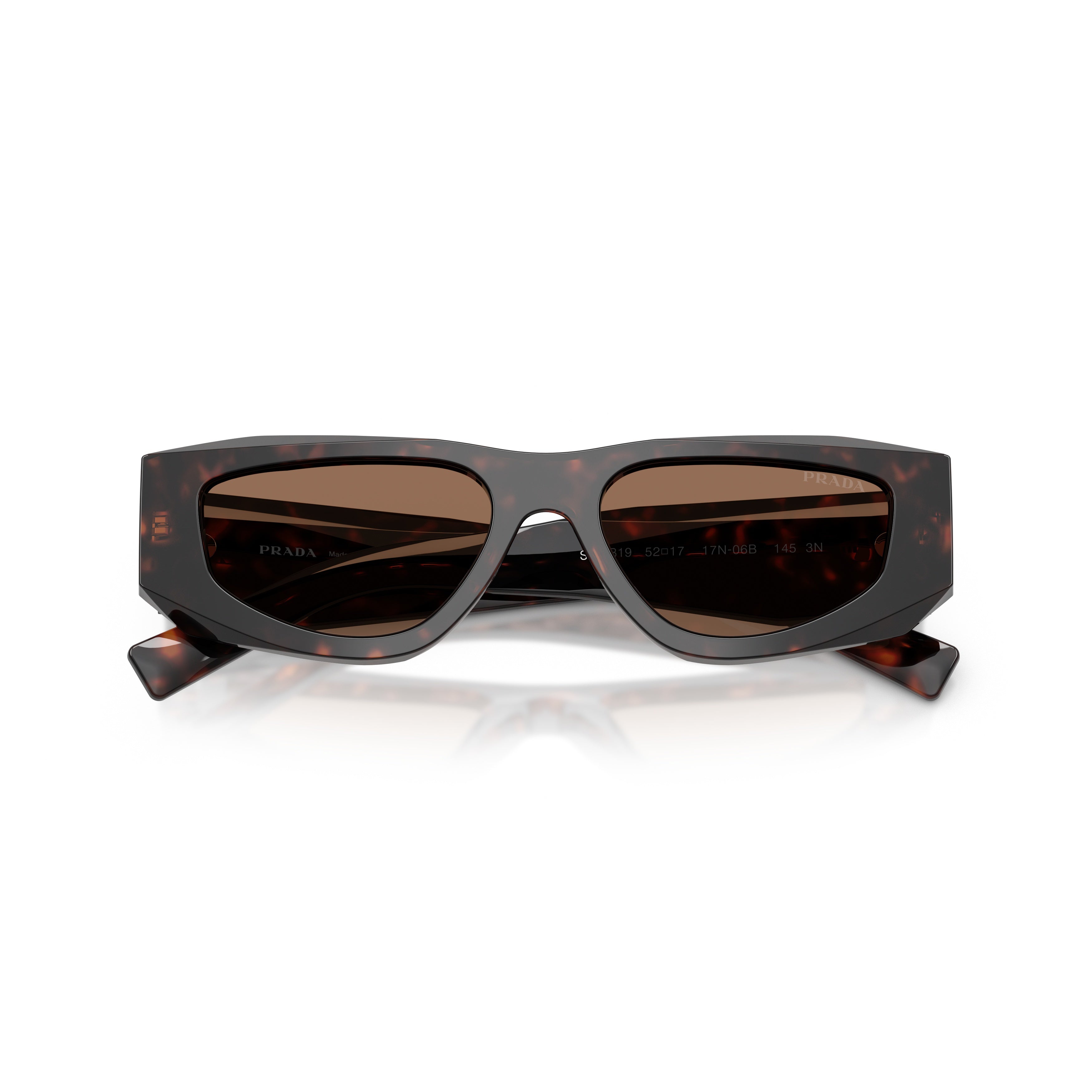 0pr B19s Bold Angular Tortoiseshell Sunglasses