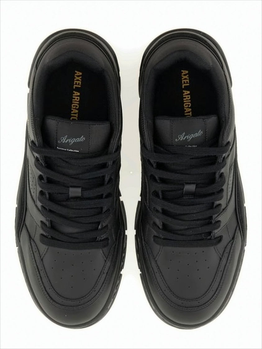 Low-Top Sneakers With Suede Accents And Gold Branding