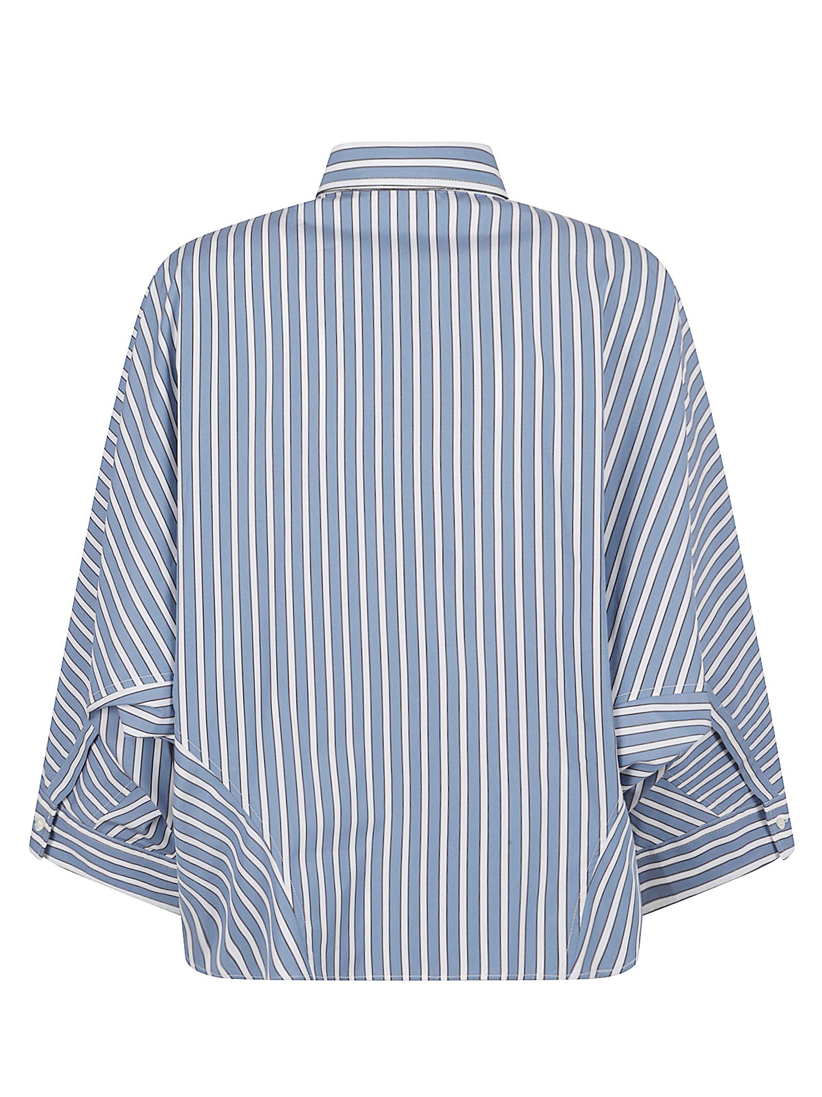 Structured Striped Button-Down Shirt