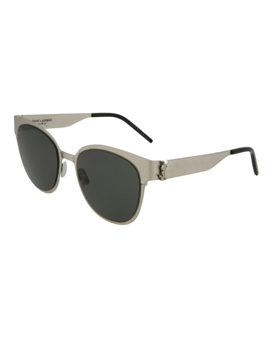 Round-Frame Metal Sunglasses