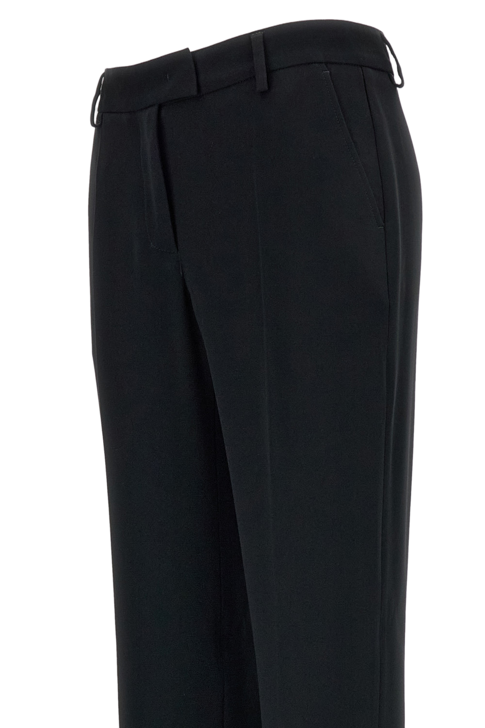 Black Straight-Leg Trousers