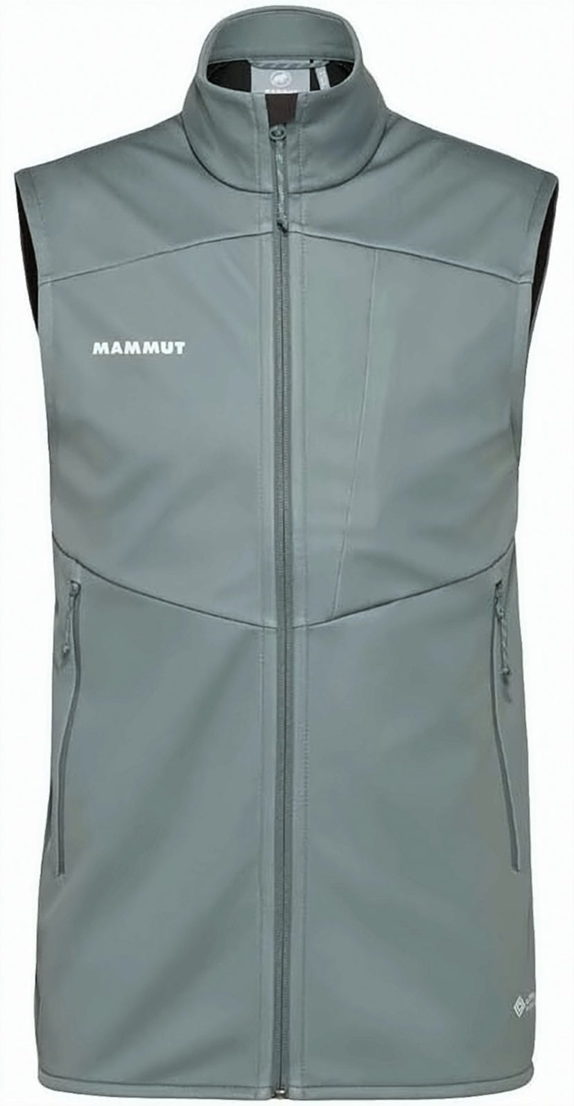 Grey Vest with High Collar