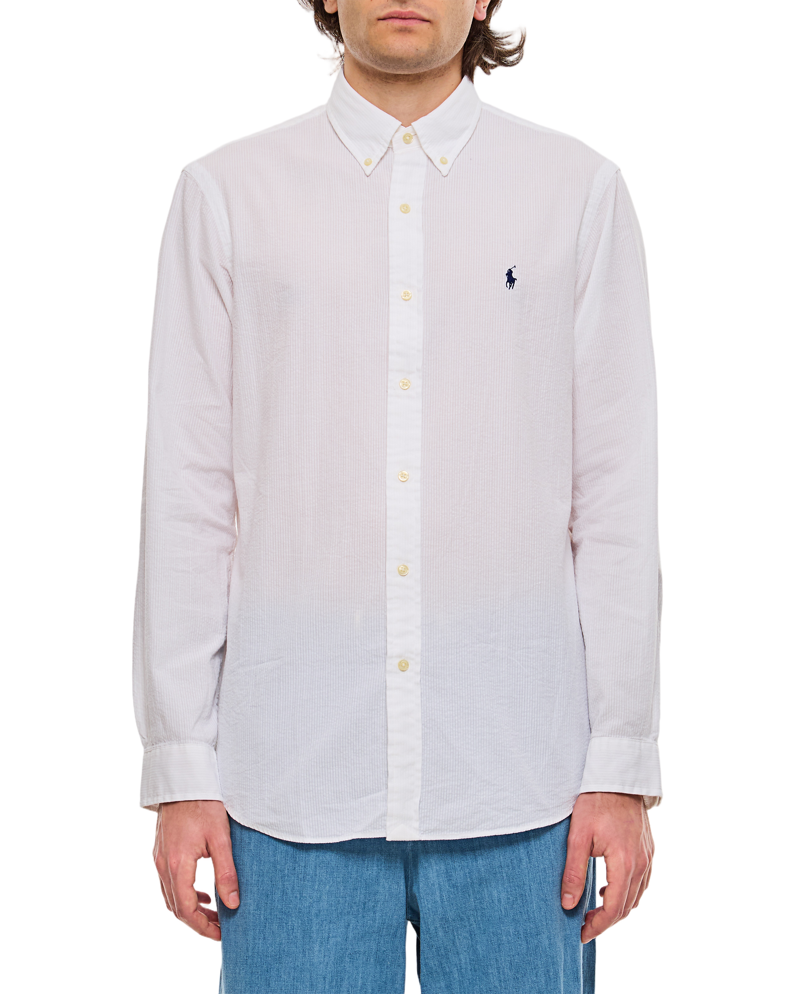 White Cotton Sport Shirt