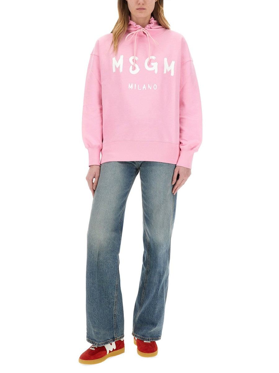 Relaxed Fit Pink Sweatshirt
