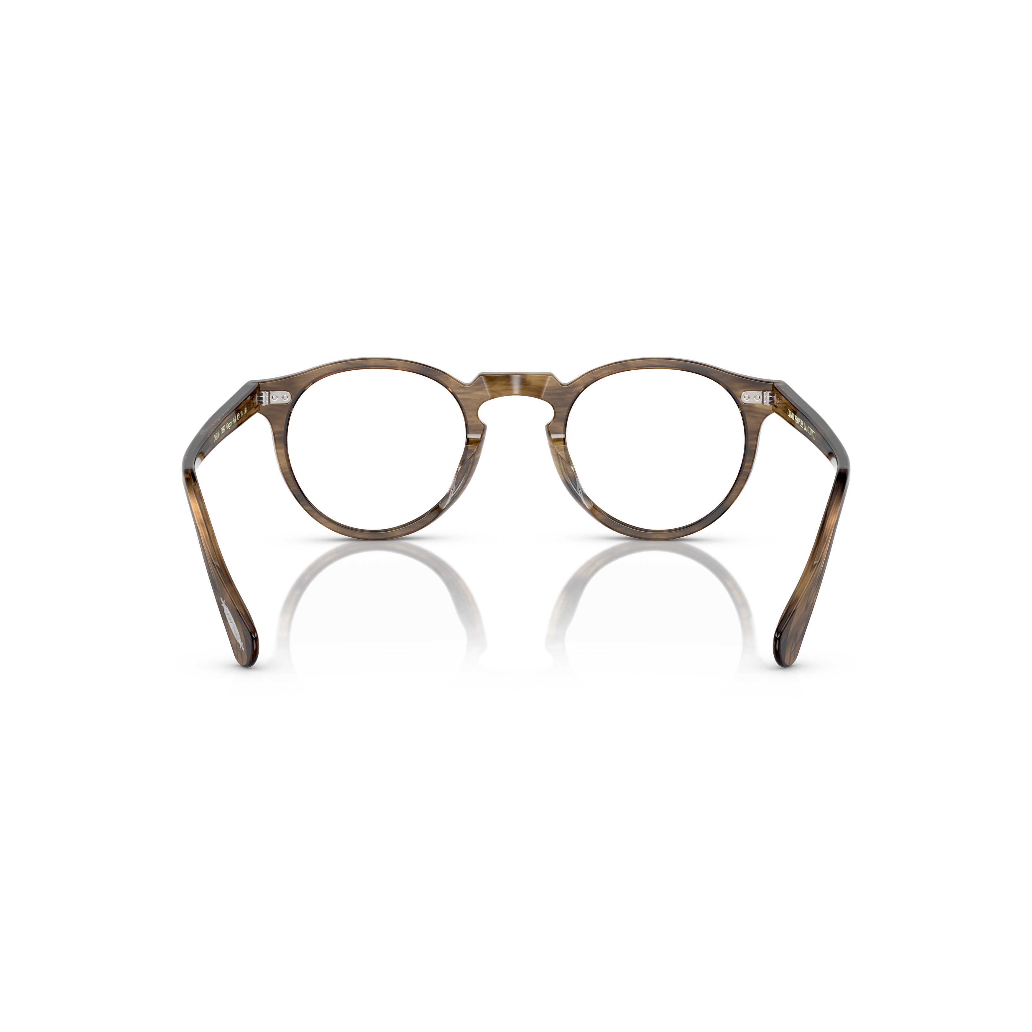 0Ov5186 Round Acetate Eyeglasses with Tortoiseshell Pattern