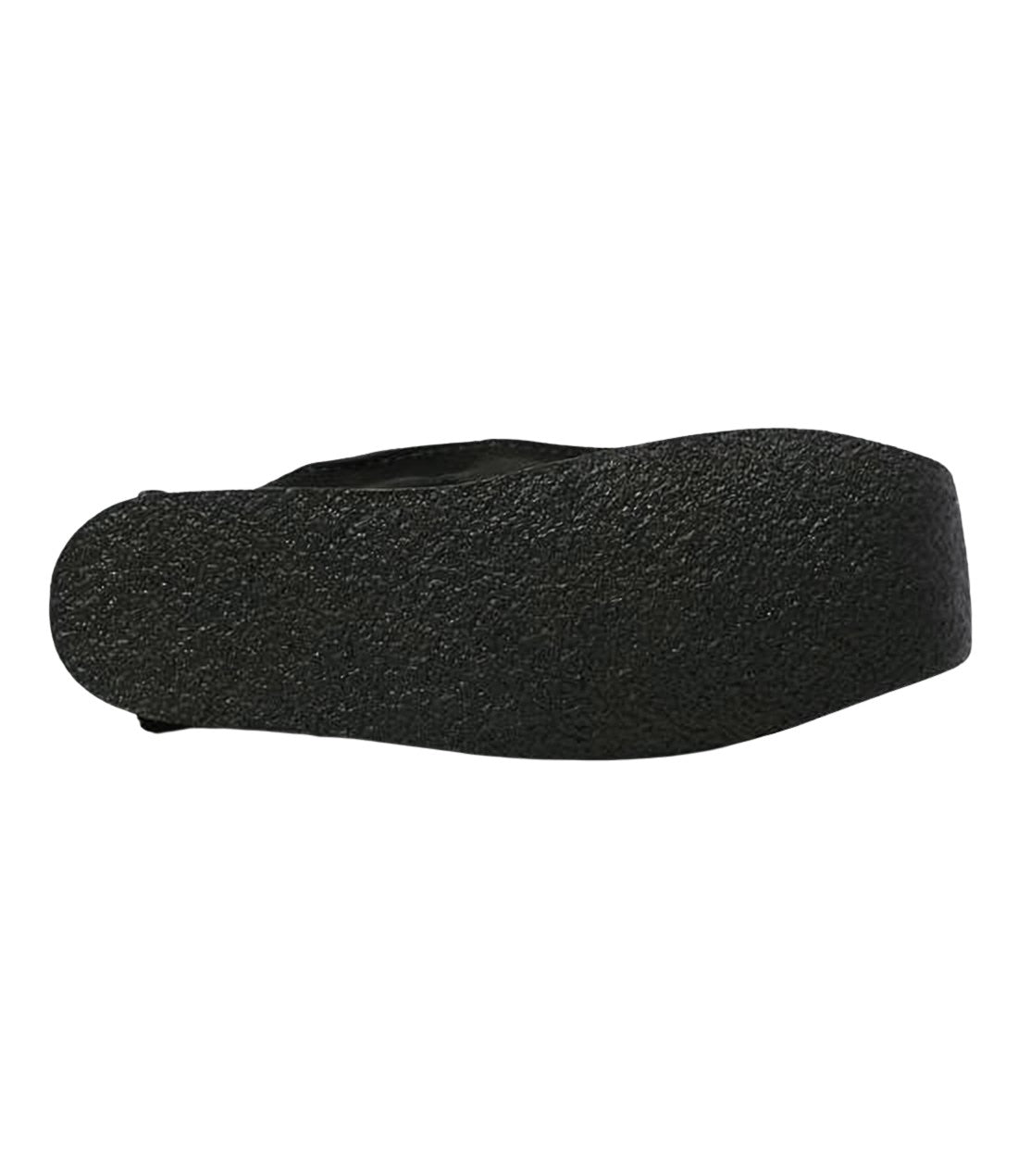 Moccasin-Style Black Suede Loafers with Rubber Sole