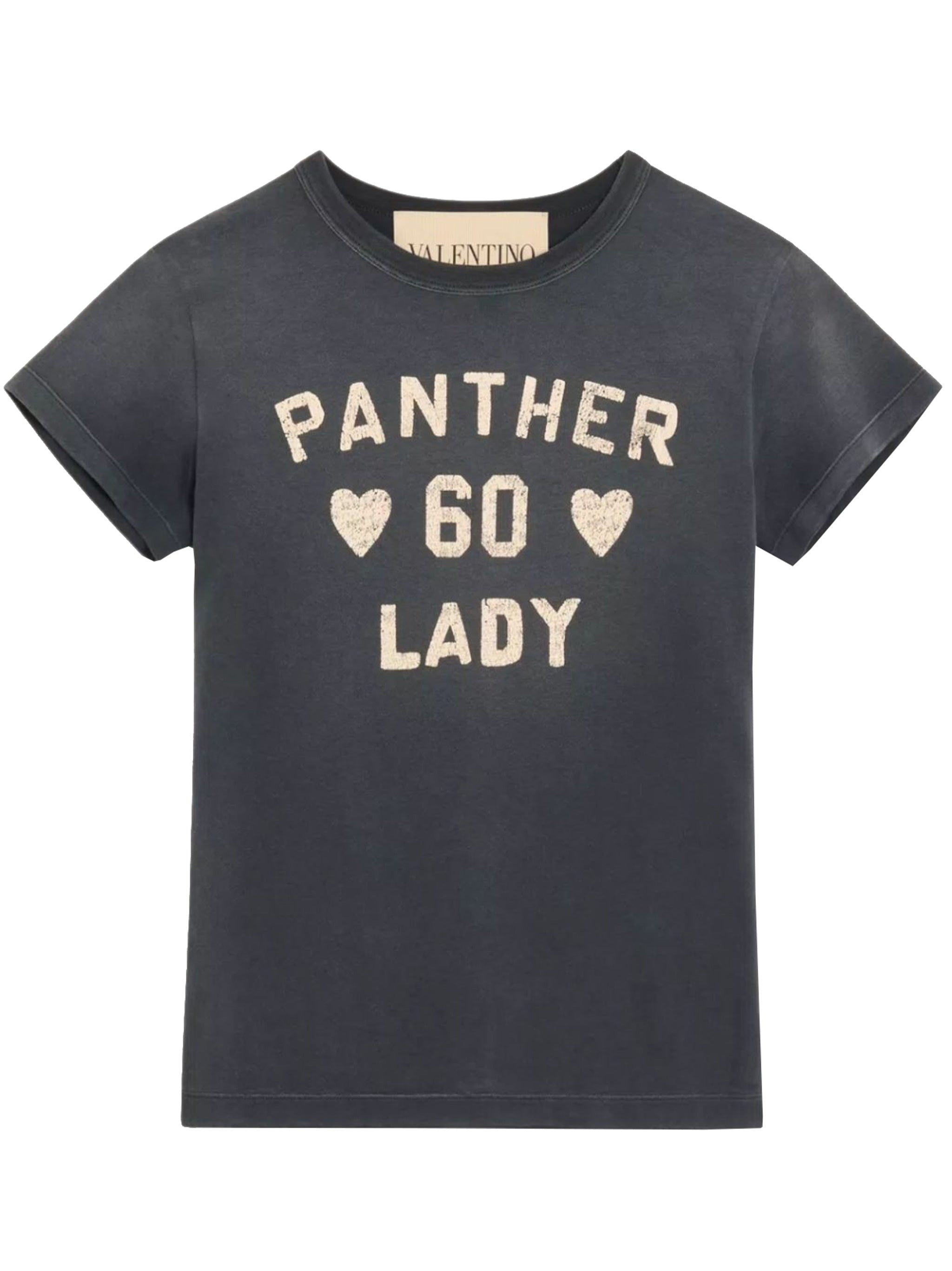 Black Panther Lady Vintage Cotton T-shirt