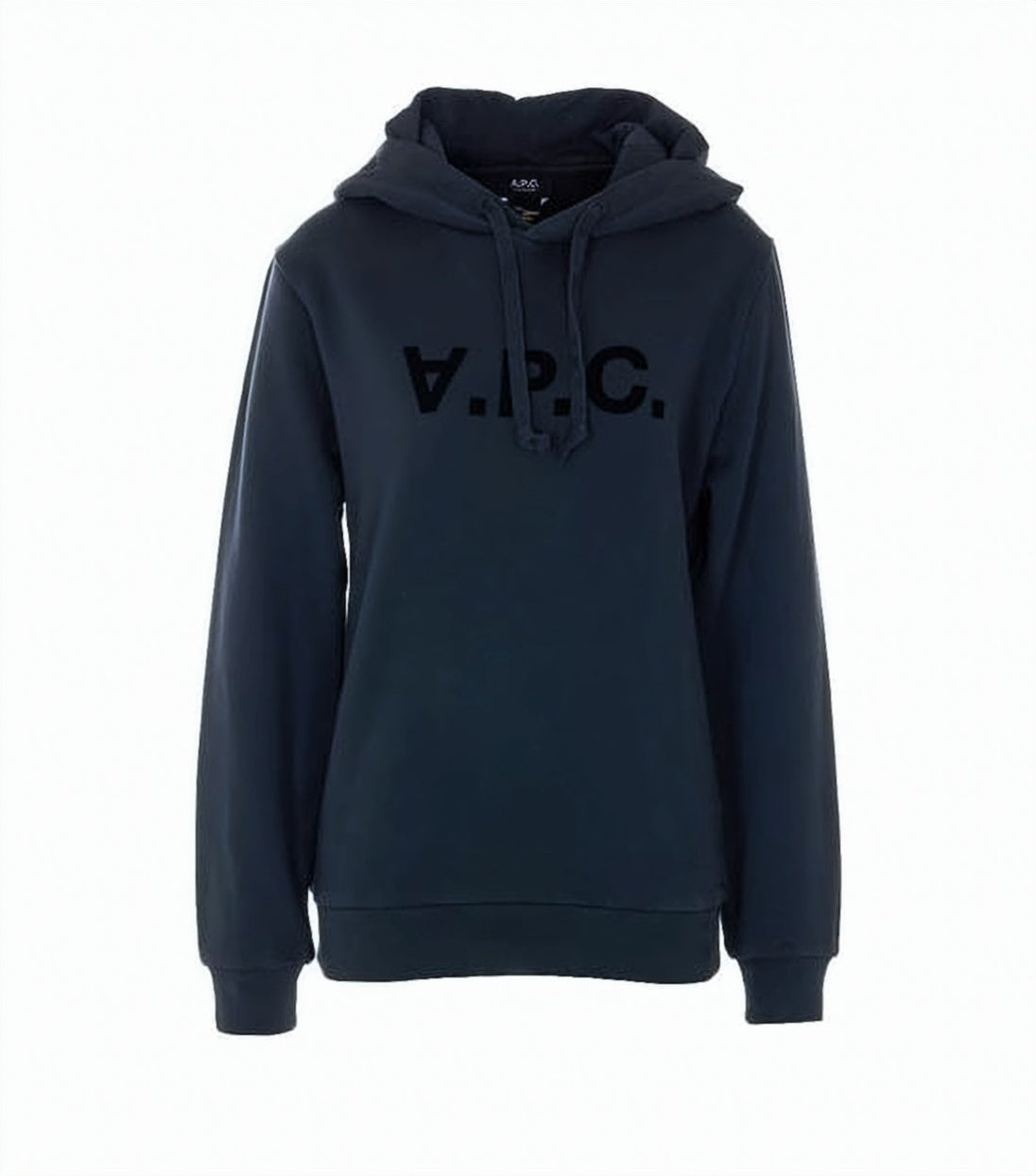 Classic Pullover Hoodie with Velvet-Textured Logo