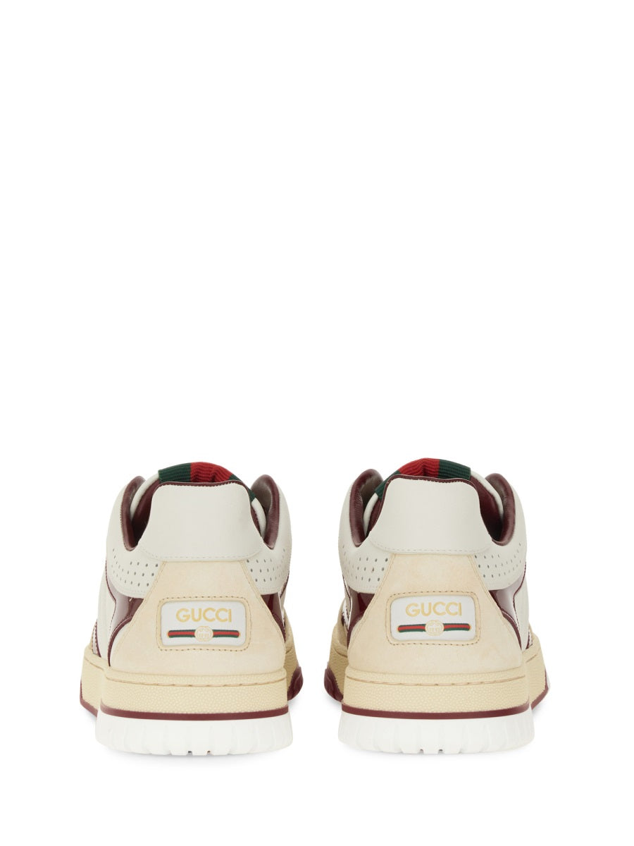Low-Top White Calfskin Sneakers with Polished Finish