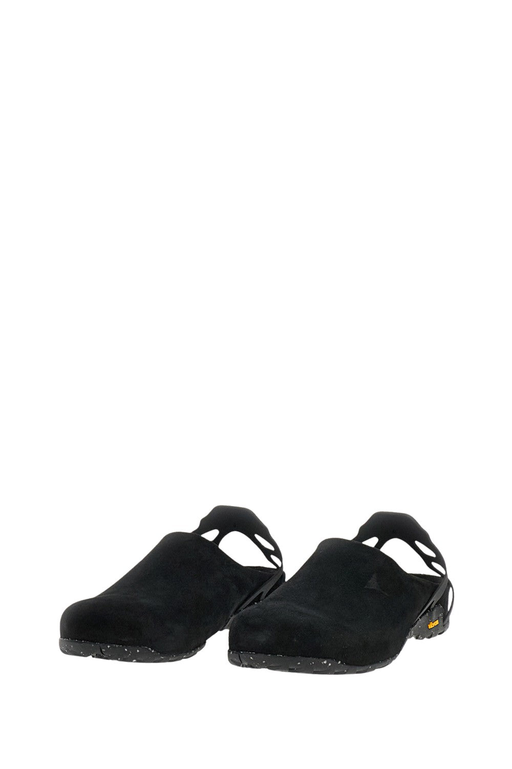 Black Fedaia Suede Clogs
