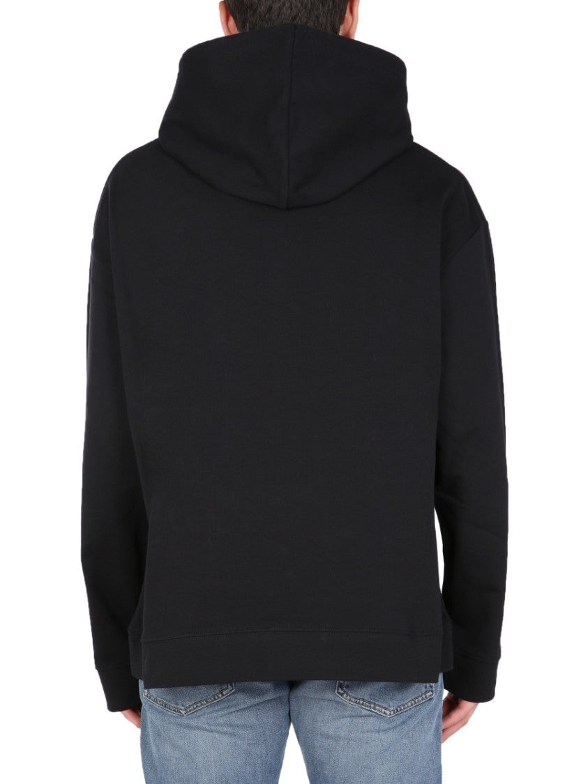 Relaxed Fit Cotton Hoodie With Drawstring