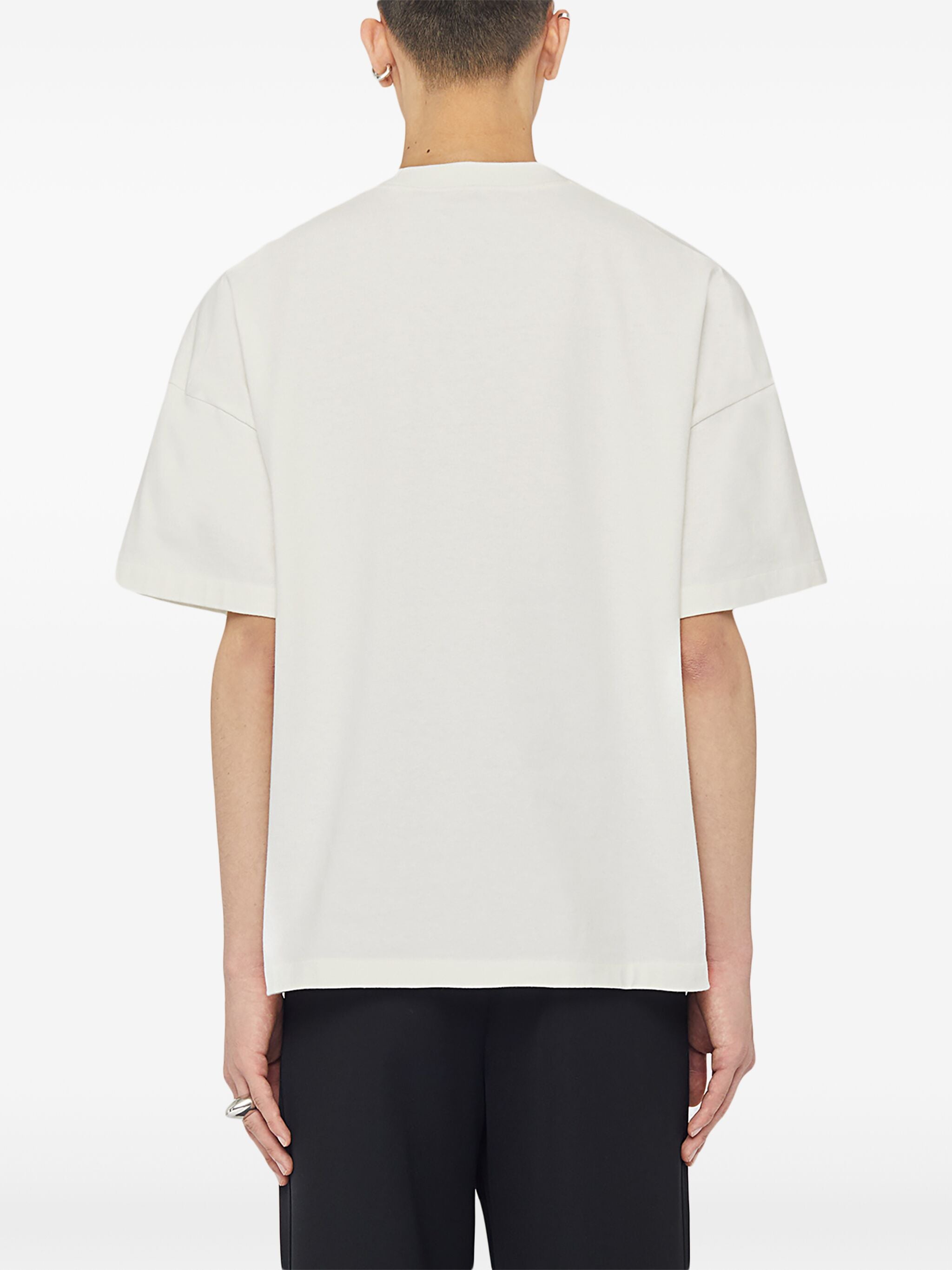 White Oversized Cotton Jersey T-Shirt