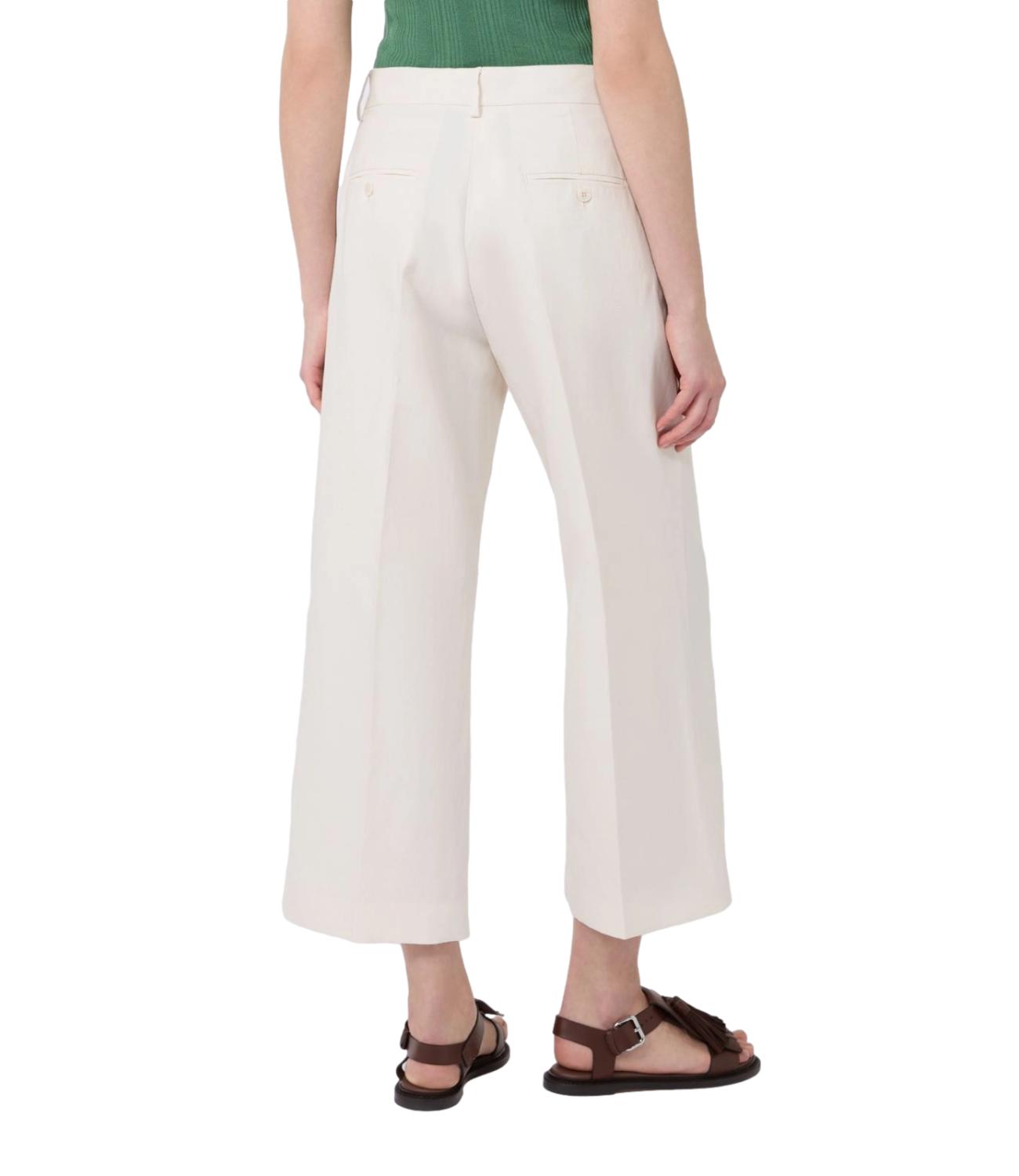 Ecru Wkdzircone Cotton Casual Trousers