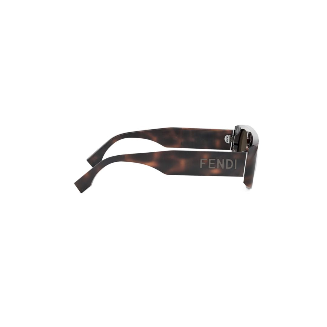 Fe40169i Rectangular Tortoiseshell Sunglasses