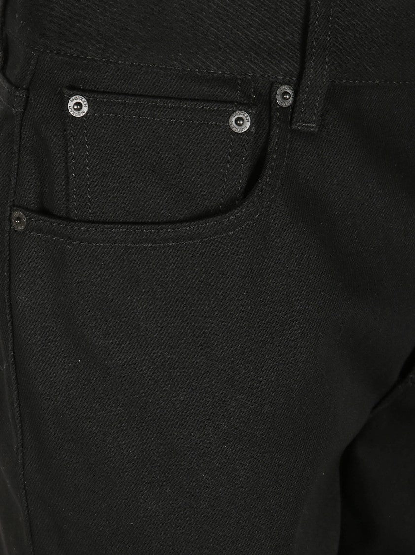 Classic Straight Leg Jeans With Five Pockets