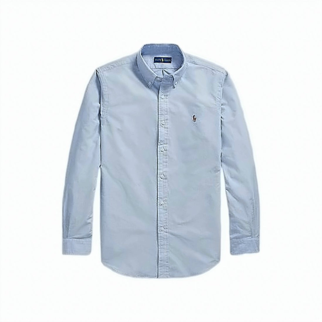 Long-Sleeve Button-Up Shirt with Tailored Fit