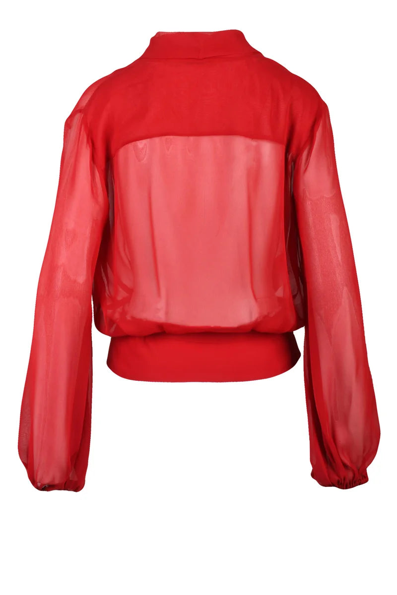 Chiffon Blouse - Red