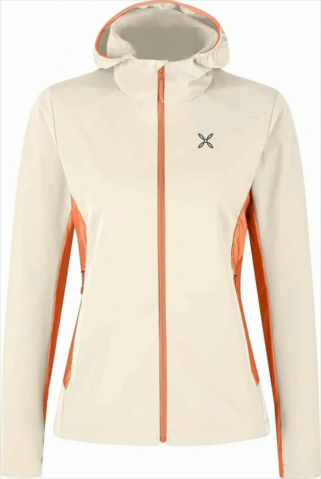Fitted Hooded Jacket with Contrasting Panels