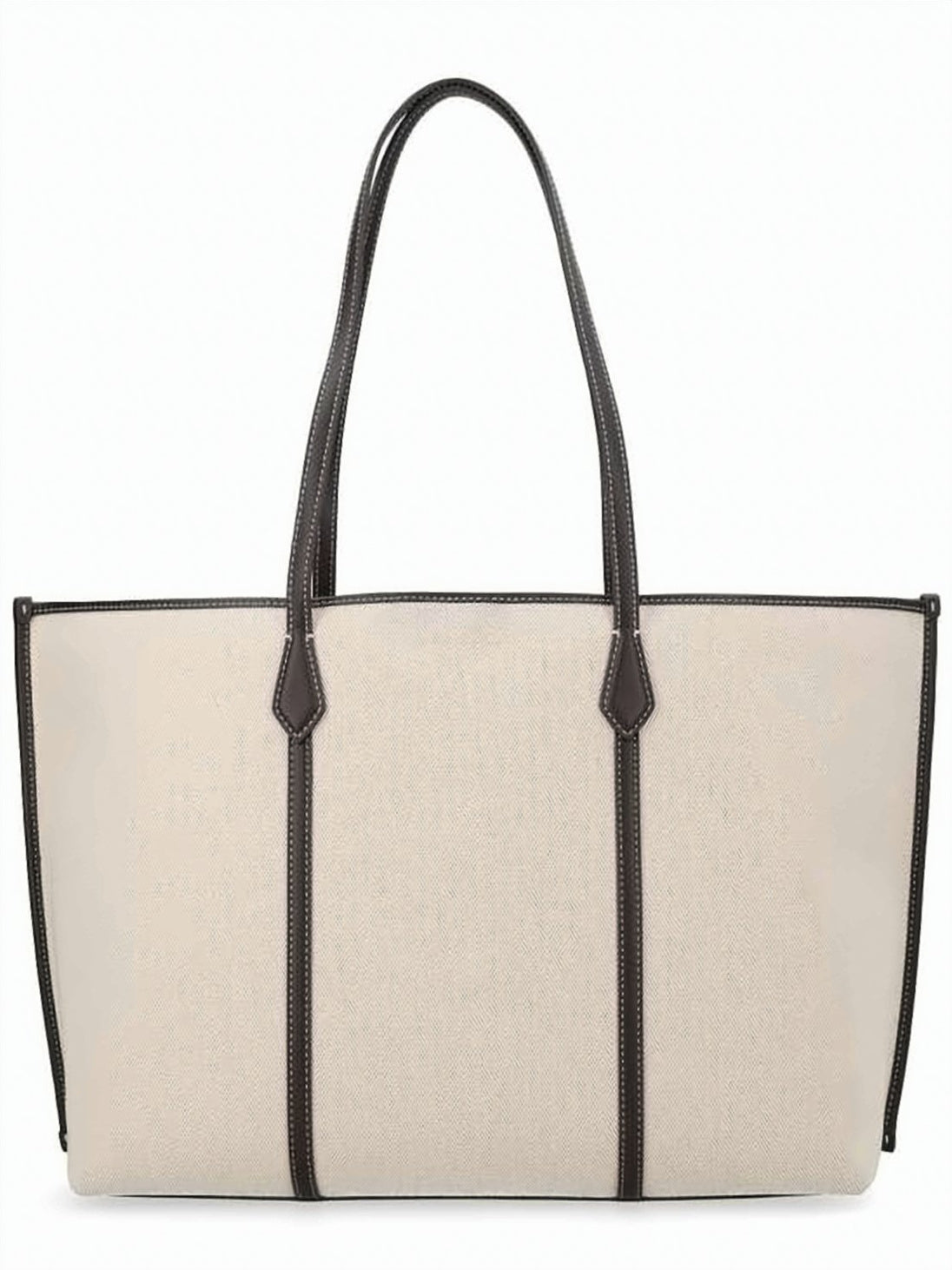 Textured Fabric Shoulder Bag with Sturdy Handles