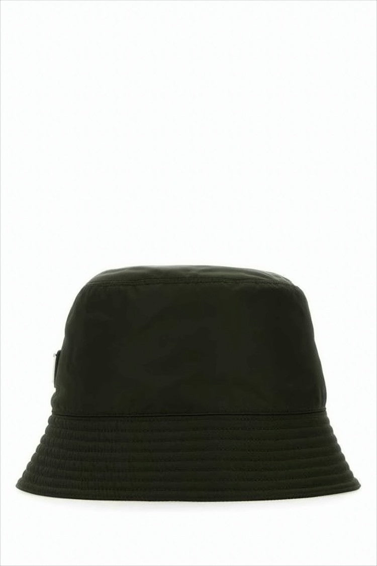 Recycled Polyamide Bucket Hat with Matte Finish and Logo Plaque