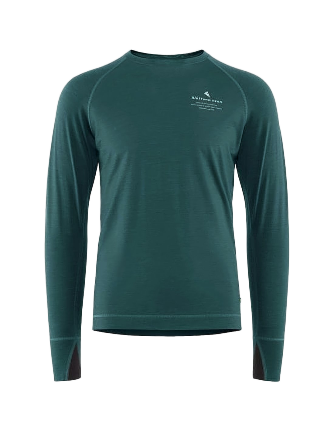 Fitted Long-Sleeve Training Shirt With Raglan Sleeves