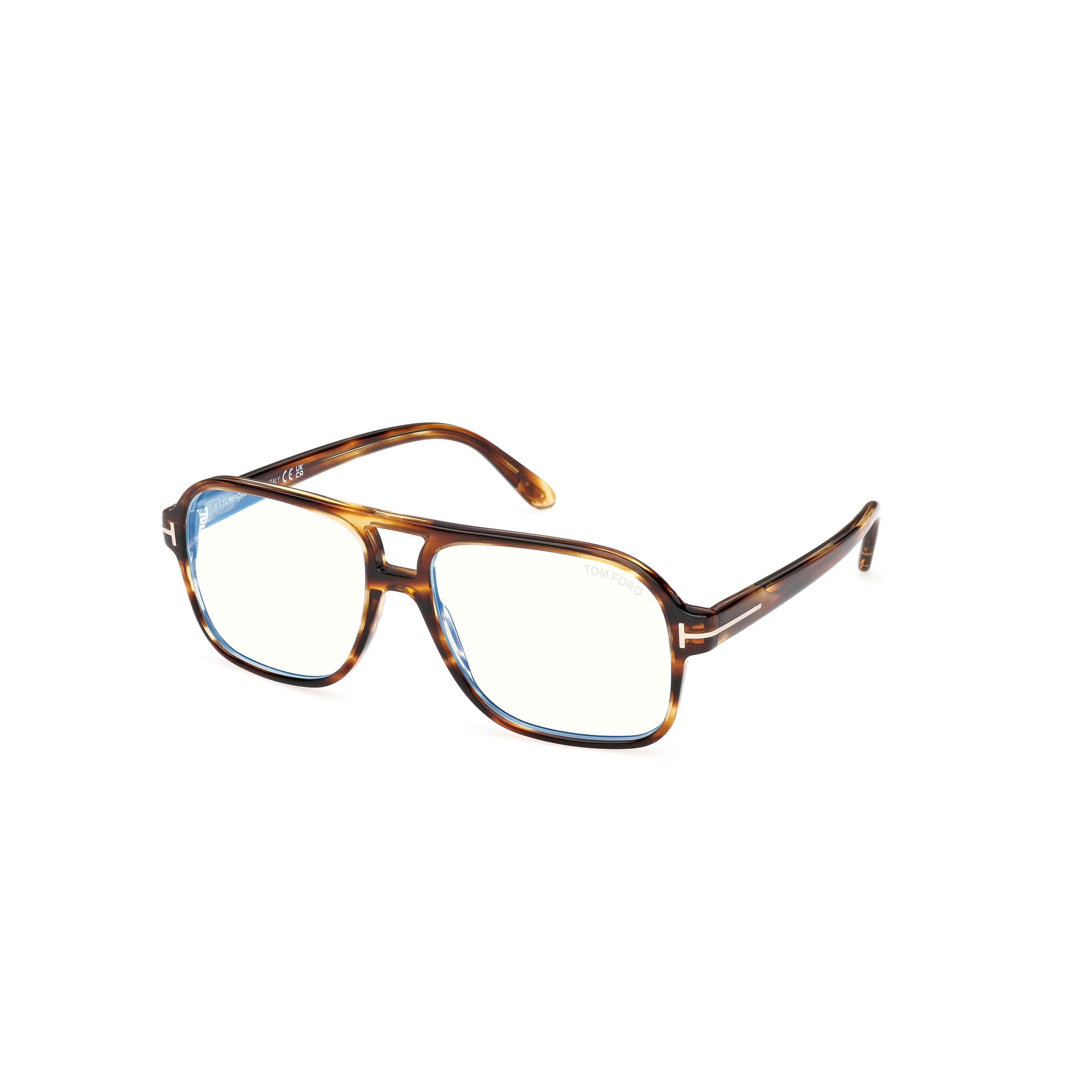 Ft6058-B Rectangular Tortoiseshell Frame Eyeglasses