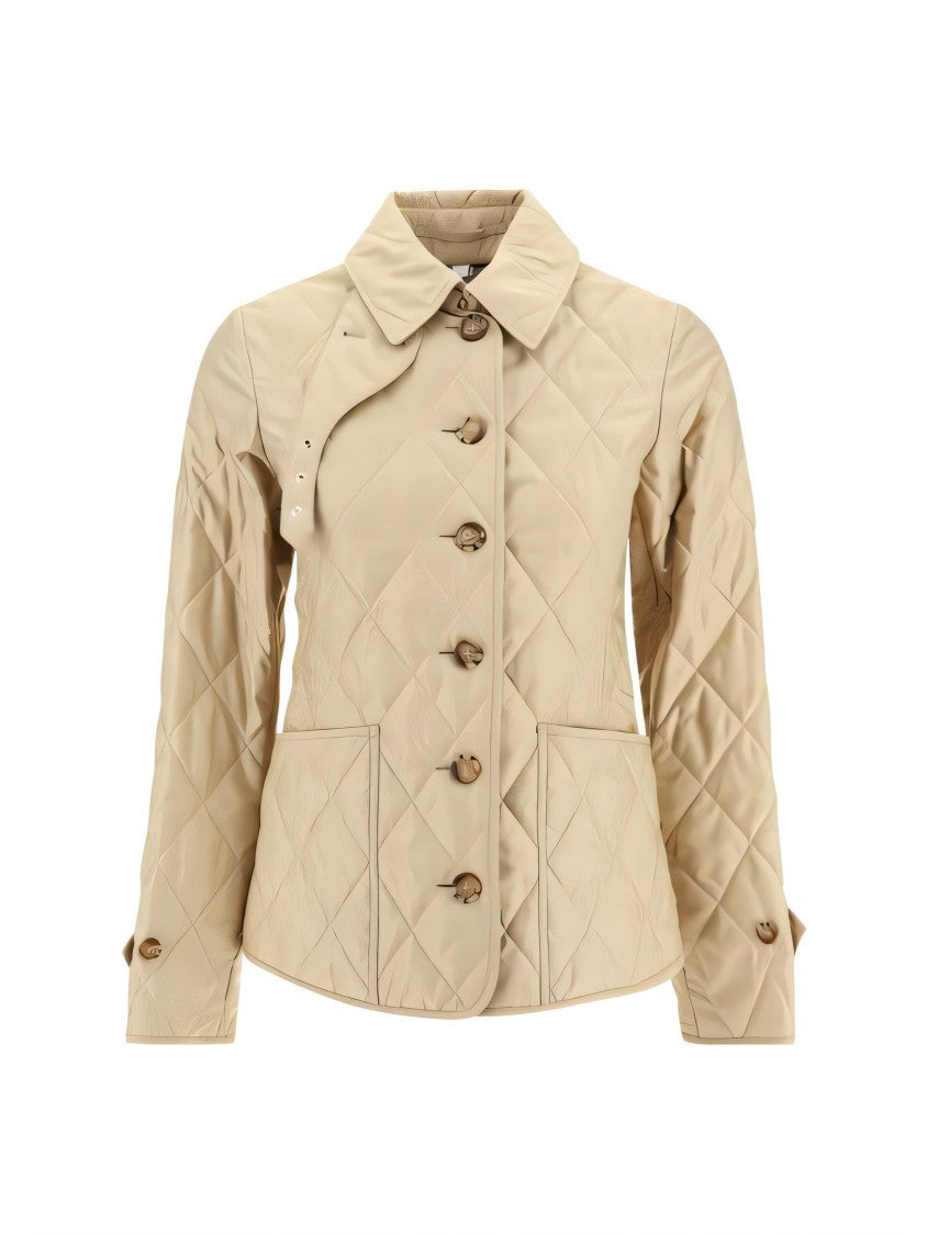 Diamond Quilted Jacket with Tailored Fit