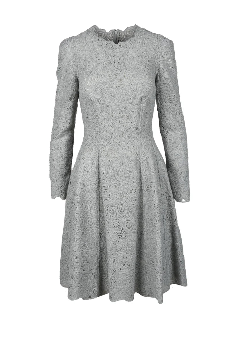 Macramé Dress - Grey