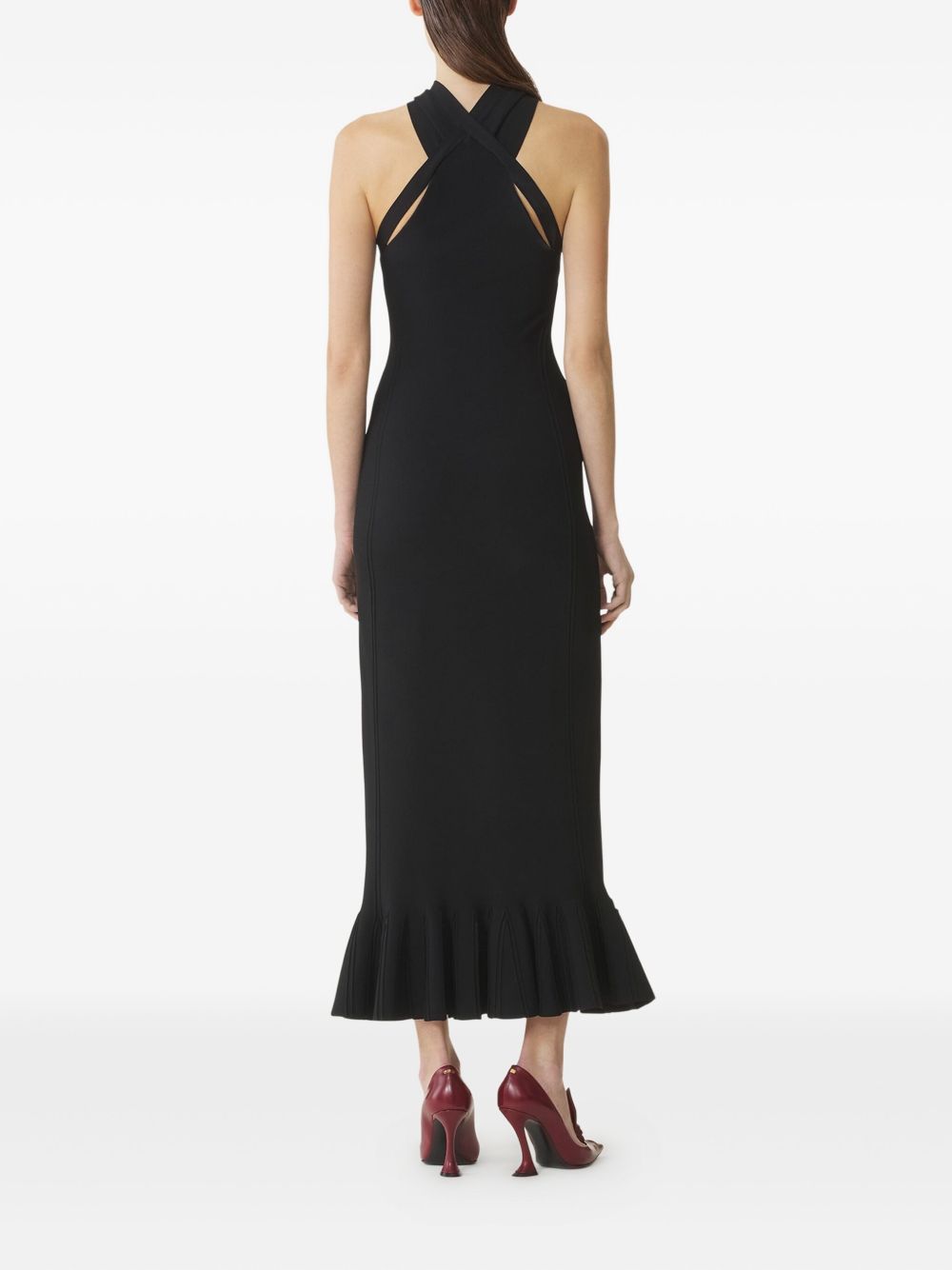Halter Neck Midi Dress