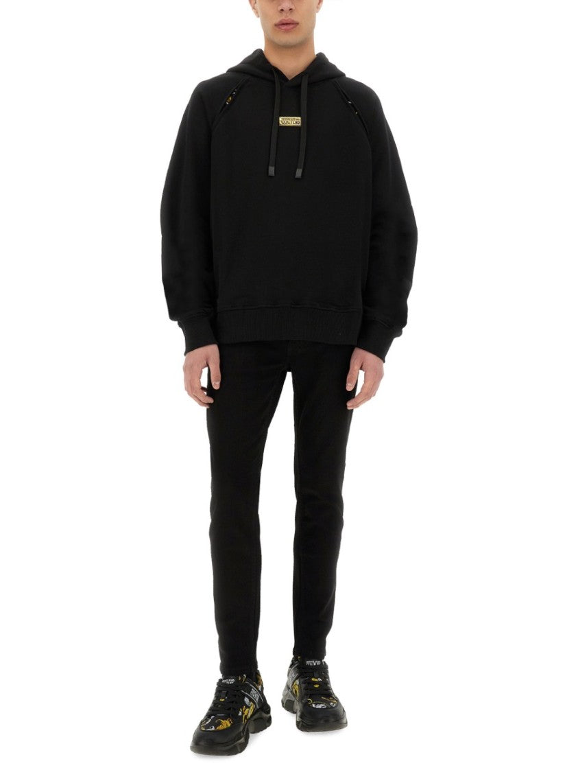 Relaxed Fit Black Hoodie