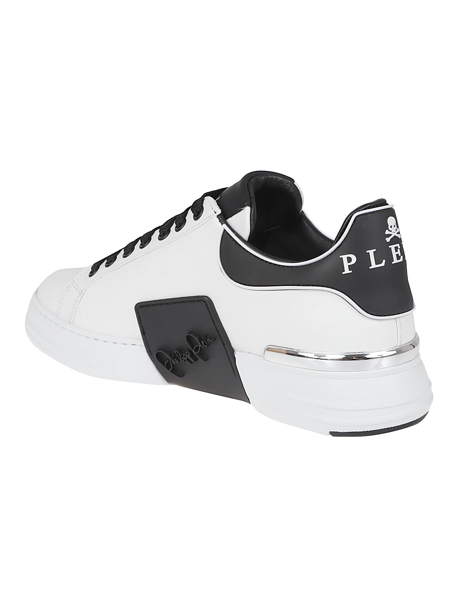 Low-Top Sneakers in White Leather