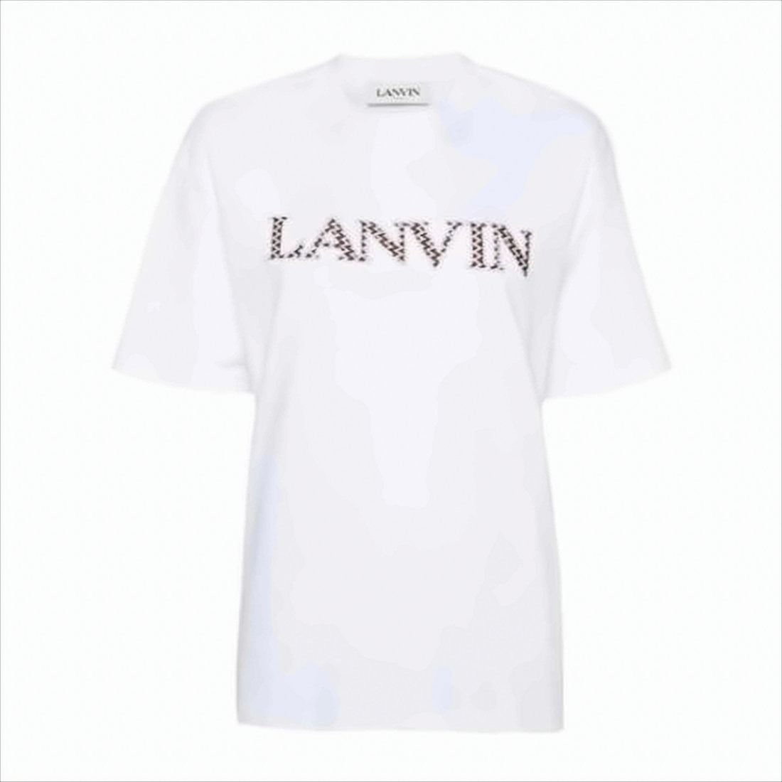 Short-Sleeve Crew Neck T-Shirt with Bold Logo Print